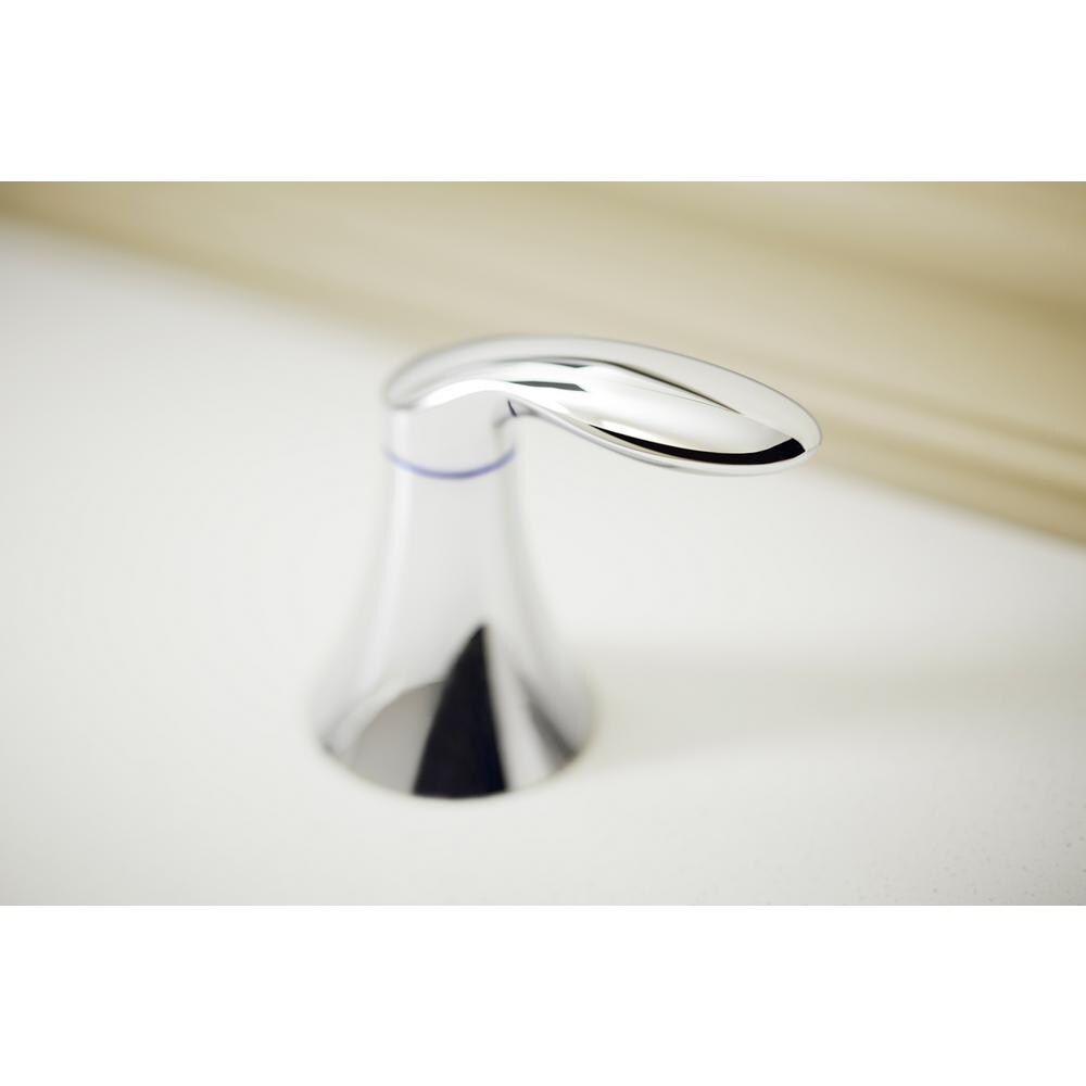 Robinet de lavabo de salle de bain à large portée en chrome poli