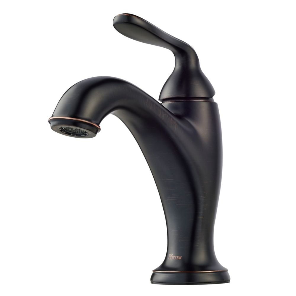 Robinet de lavabo de salle de bain Northcott à poignée unique en bronze toscan à 1 ou 3 trous