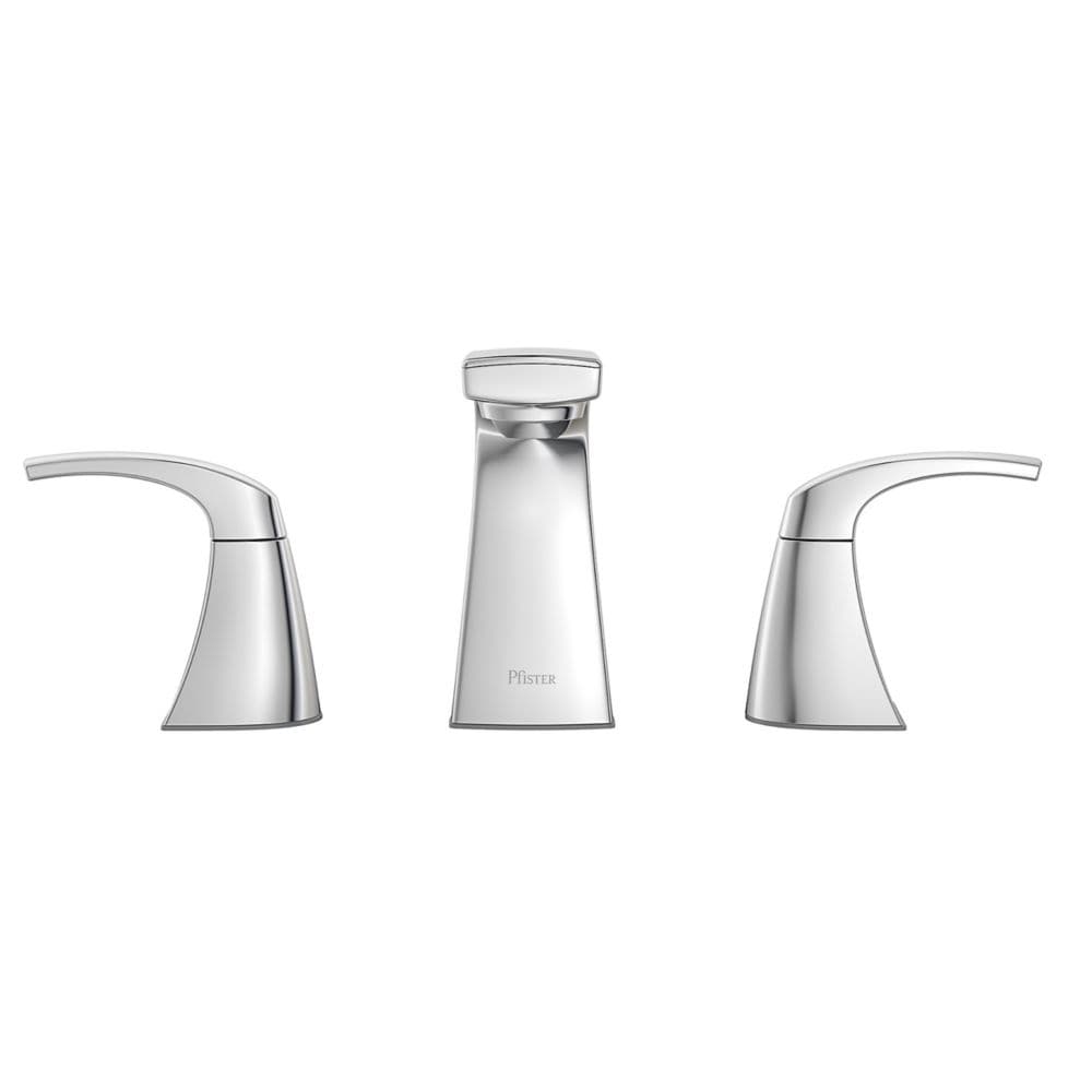 Robinet de lavabo de salle de bain à 2 poignées Karci de 8 pouces en chrome poli