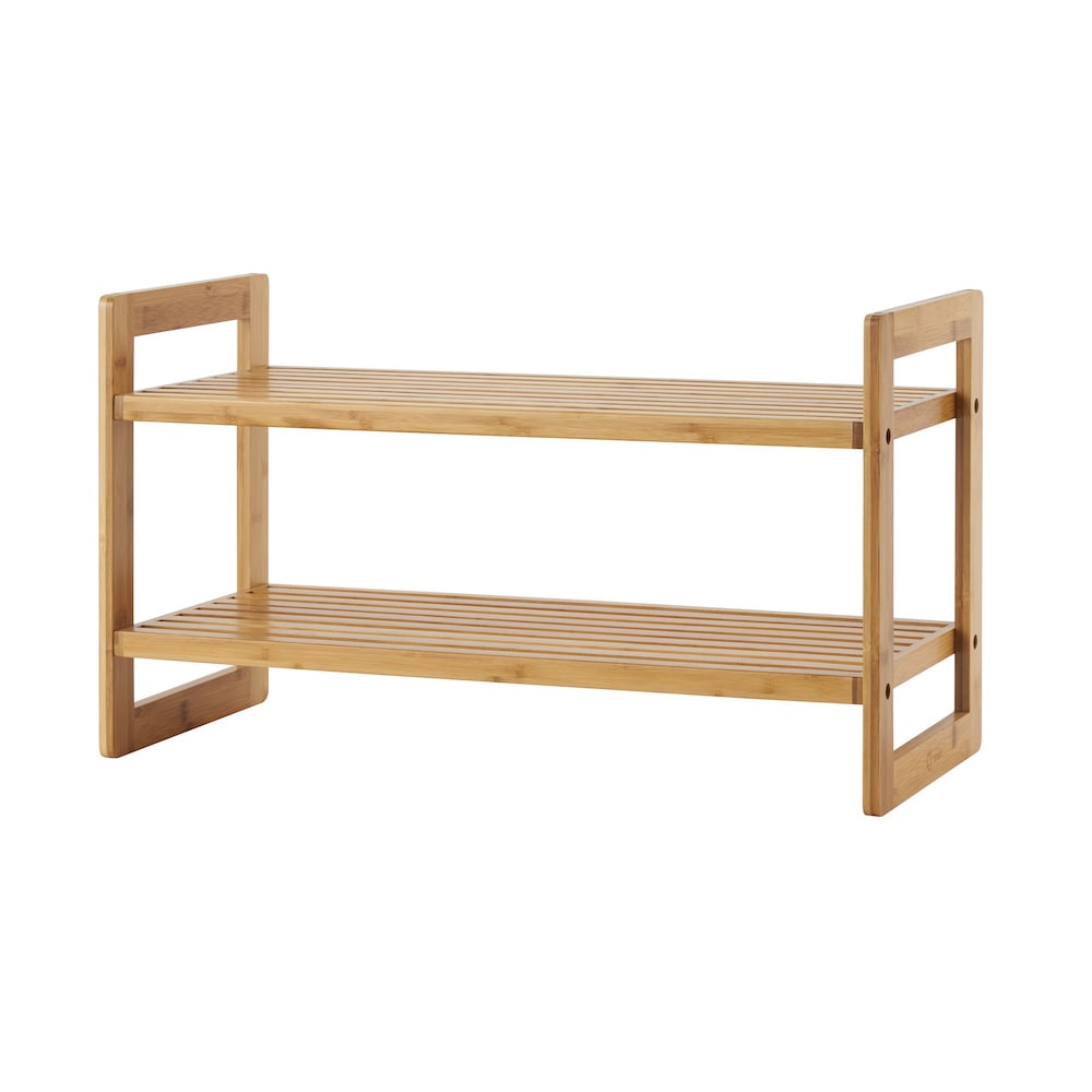 Bamboo Shoe Rack - (2 Pack)