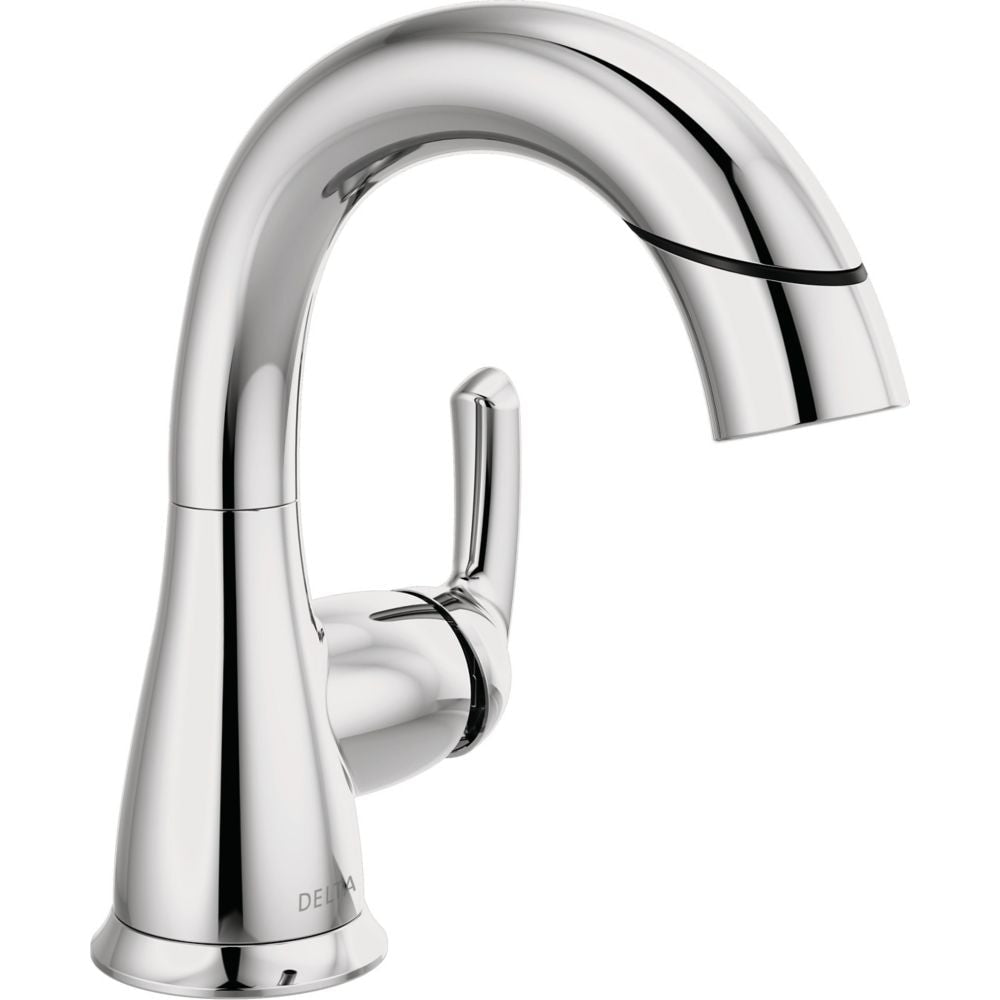 Robinet de lavabo de salle de bain à poignée unique à trou central de 4 pouces Broadmoor en chrome