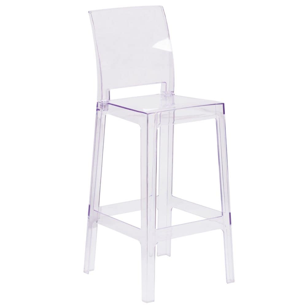 Tabouret de bar Ghost à dossier carré