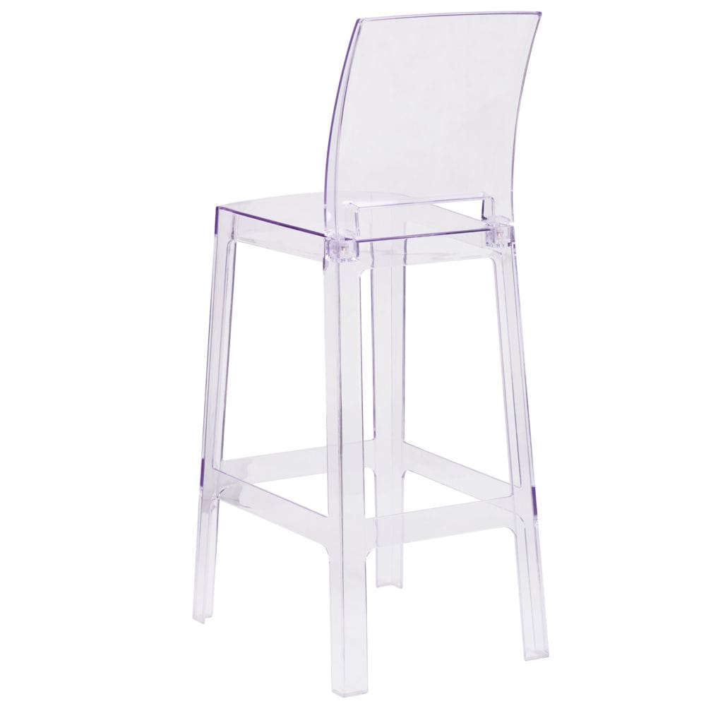 Tabouret de bar Ghost à dossier carré