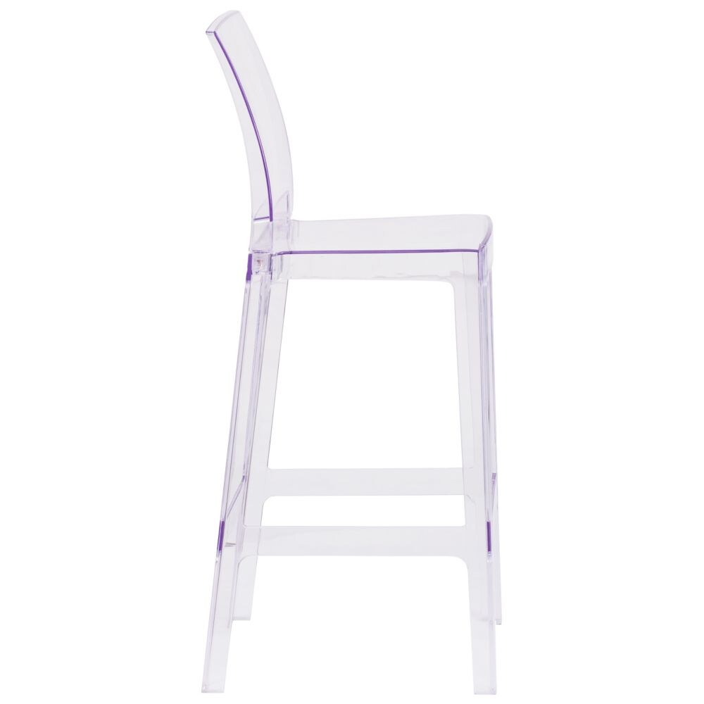 Tabouret de bar Ghost à dossier carré