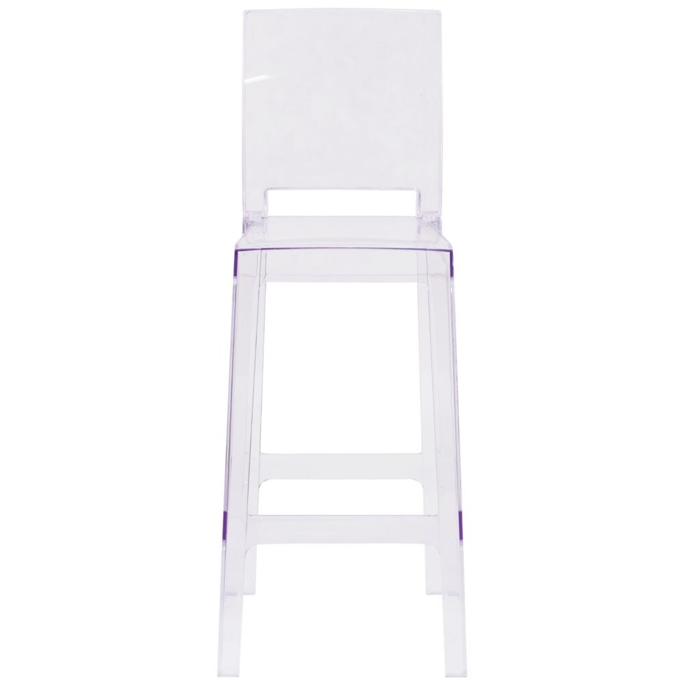Tabouret de bar Ghost à dossier carré