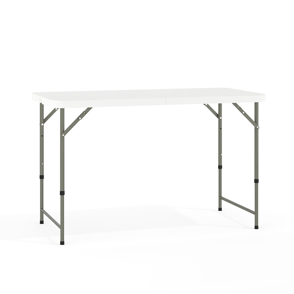 Table pliante en plastique blanc 24x48