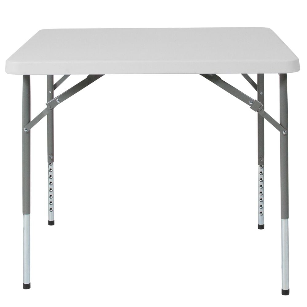 34SQ White Plastic Fold Table