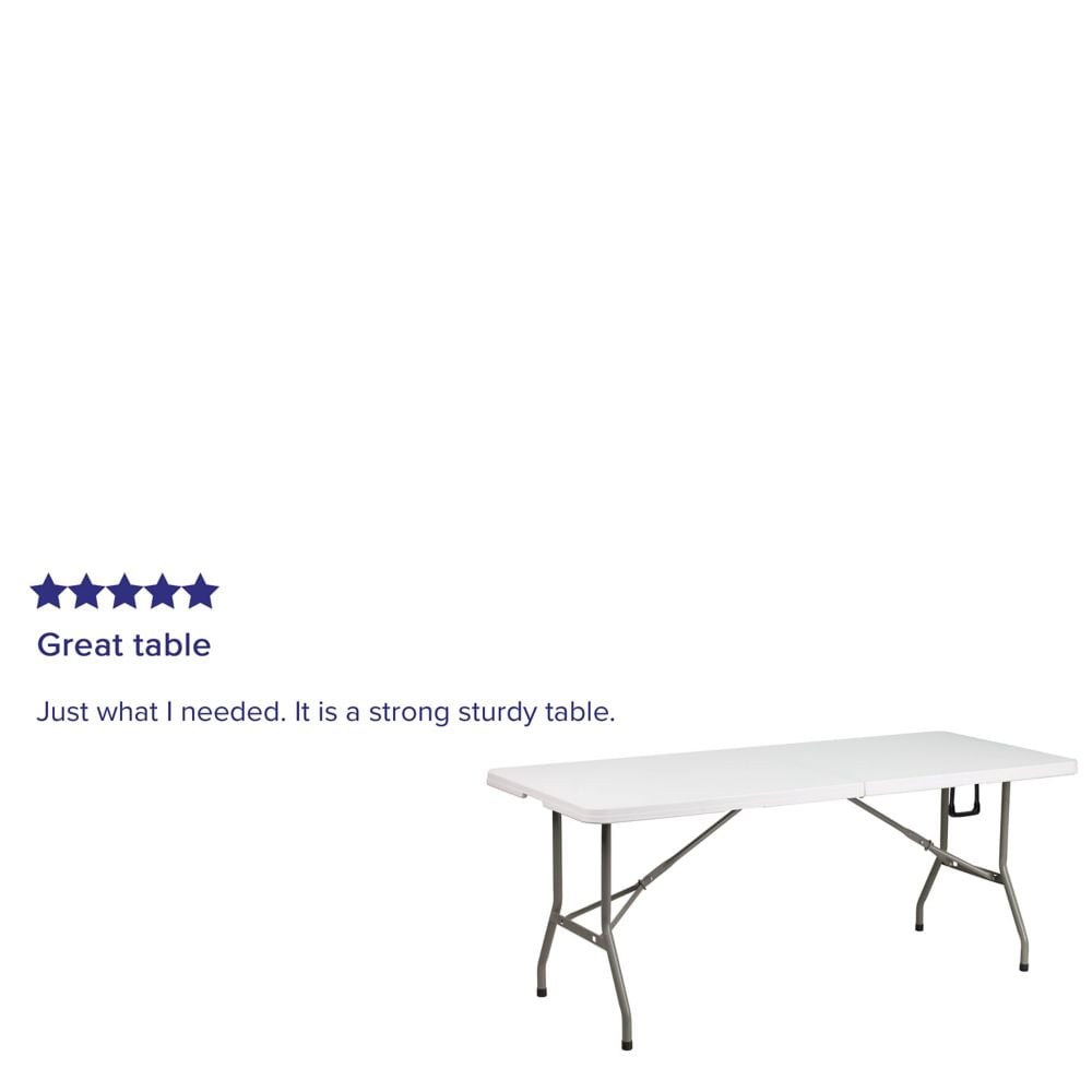 30x72 White Bi-Fold Table