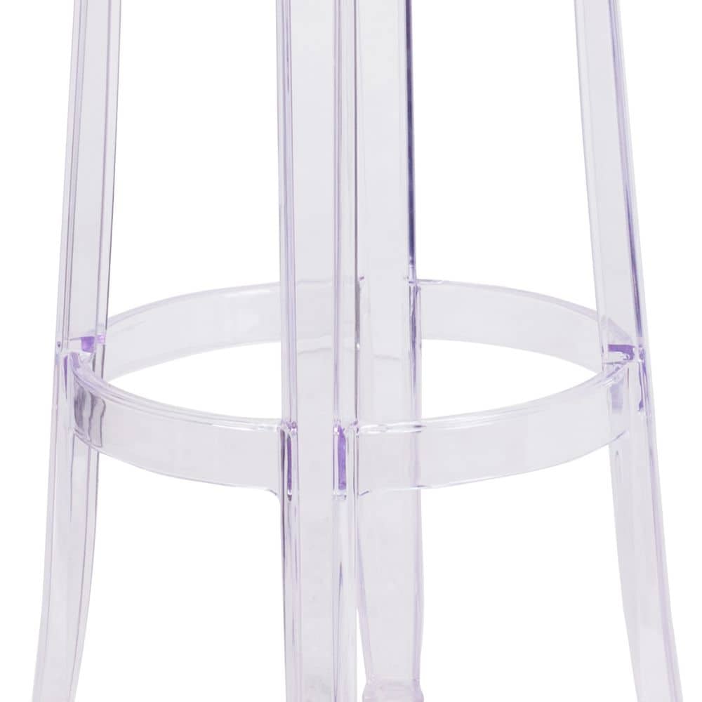 29.75"H Transparent Barstool