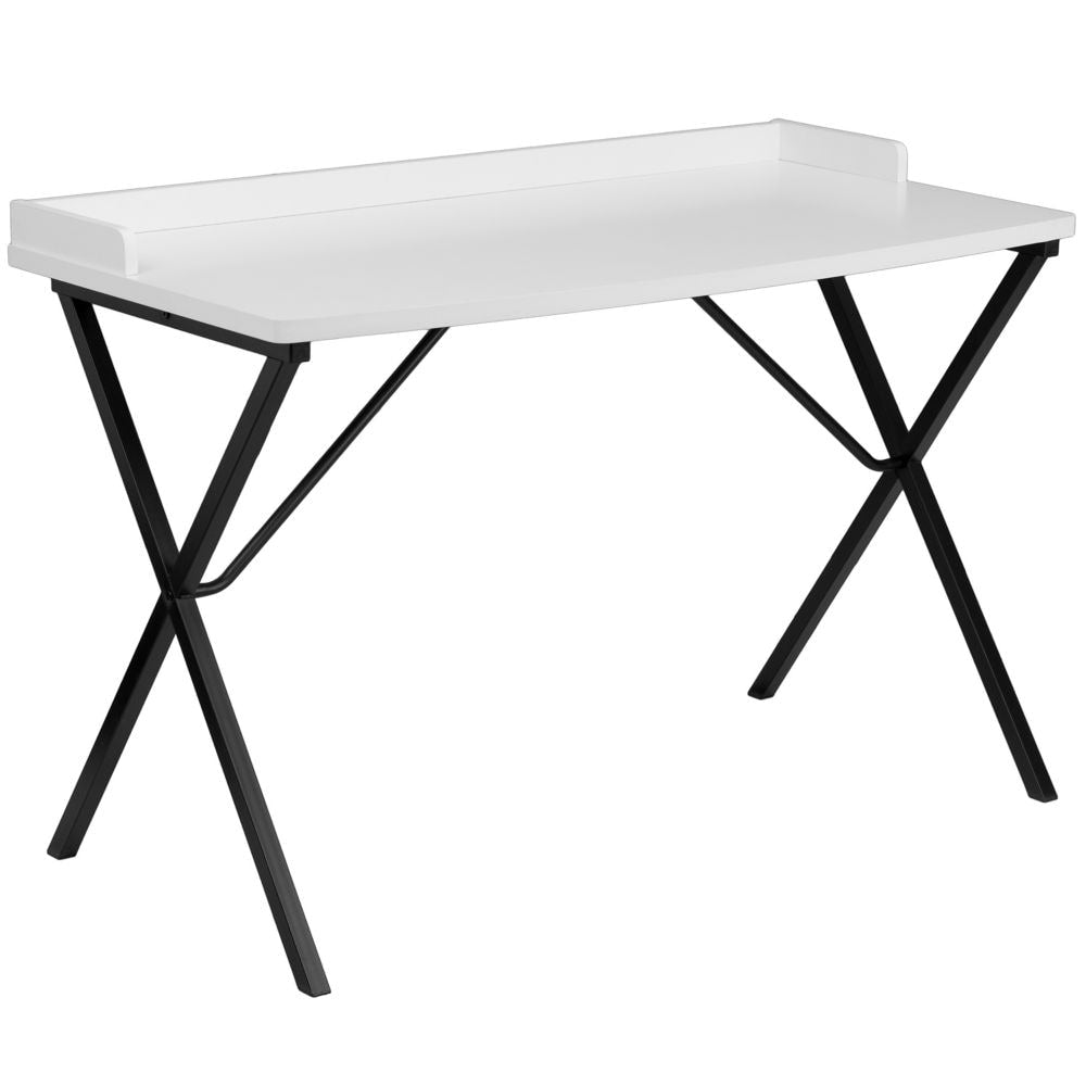 Bureau d'ordinateur blanc