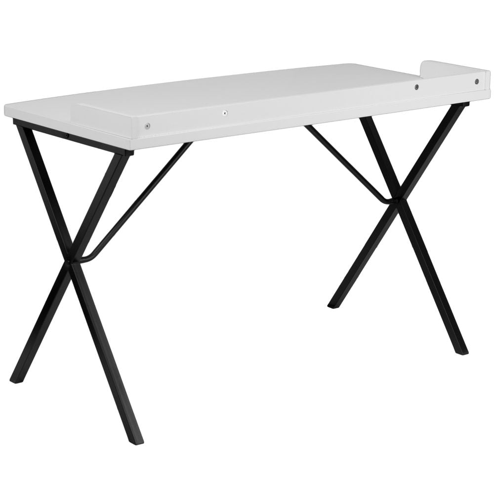 Bureau d'ordinateur blanc