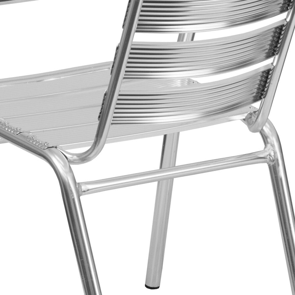 Aluminum Slat Back Chair
