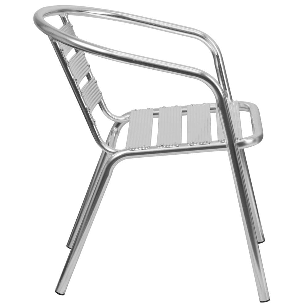 Aluminum Slat Back Chair