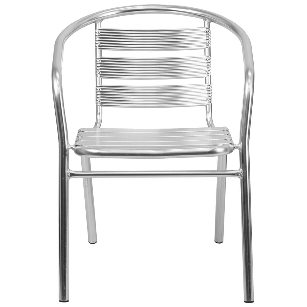 Aluminum Slat Back Chair