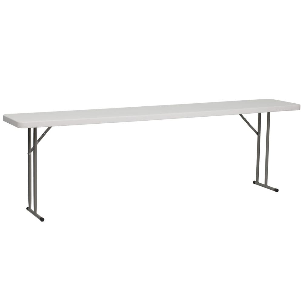 18x96 White Fold Train Table