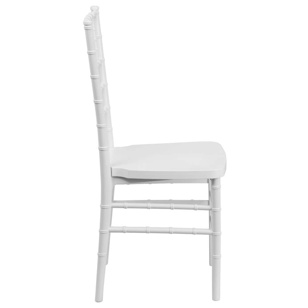 Chaise Chiavari en résine blanche