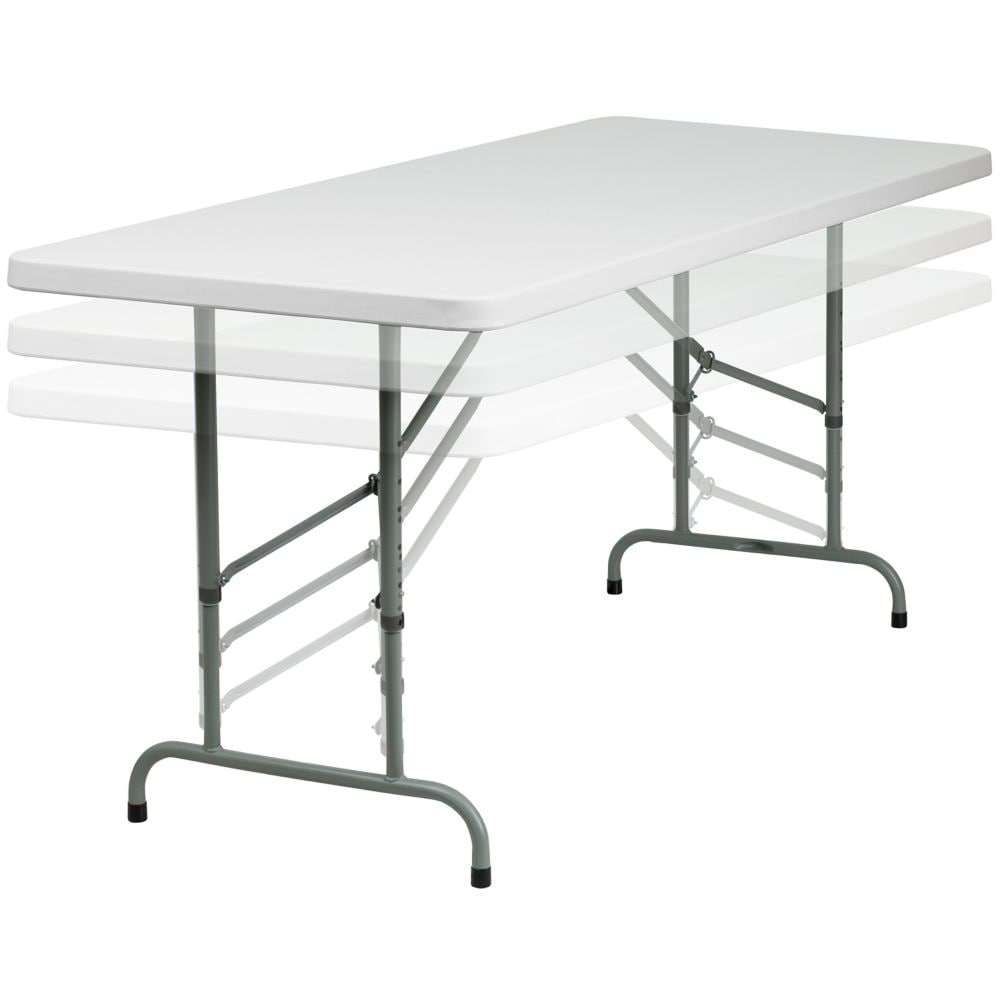30x72 White Plastic Fold Table