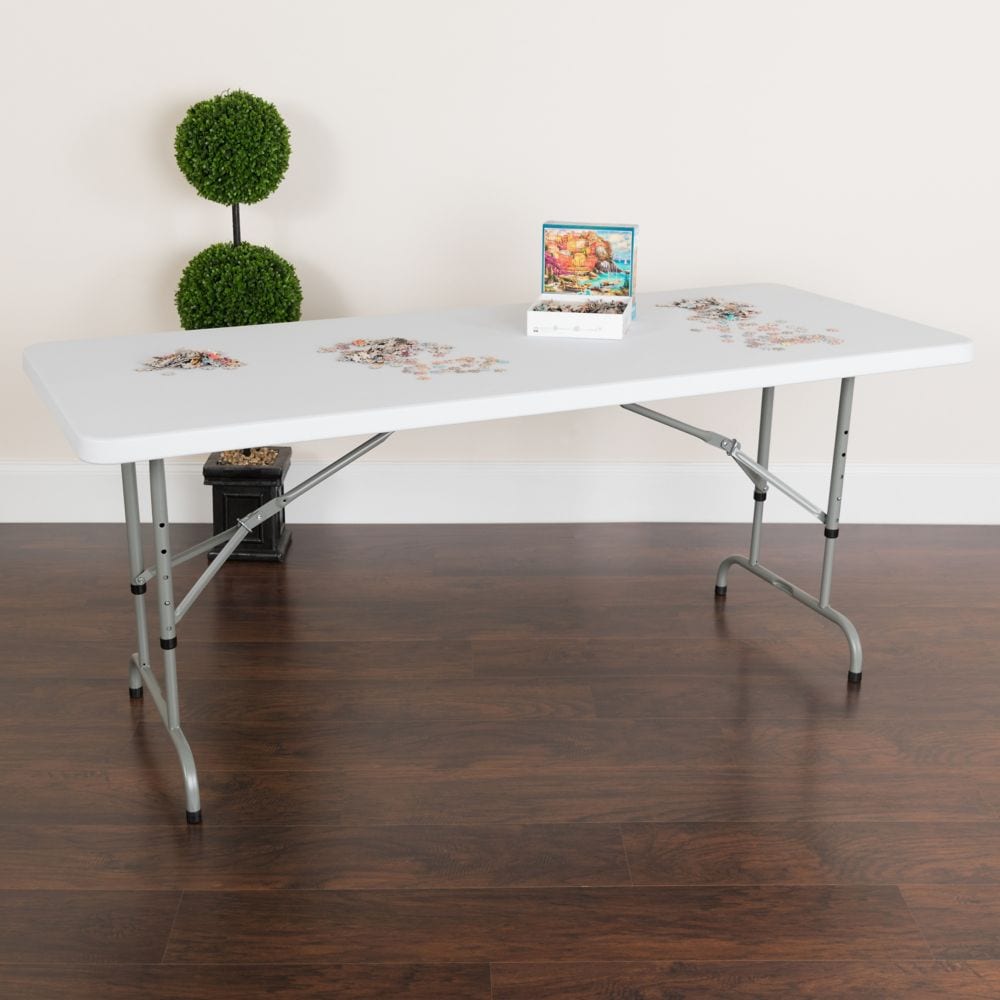 30x72 White Plastic Fold Table