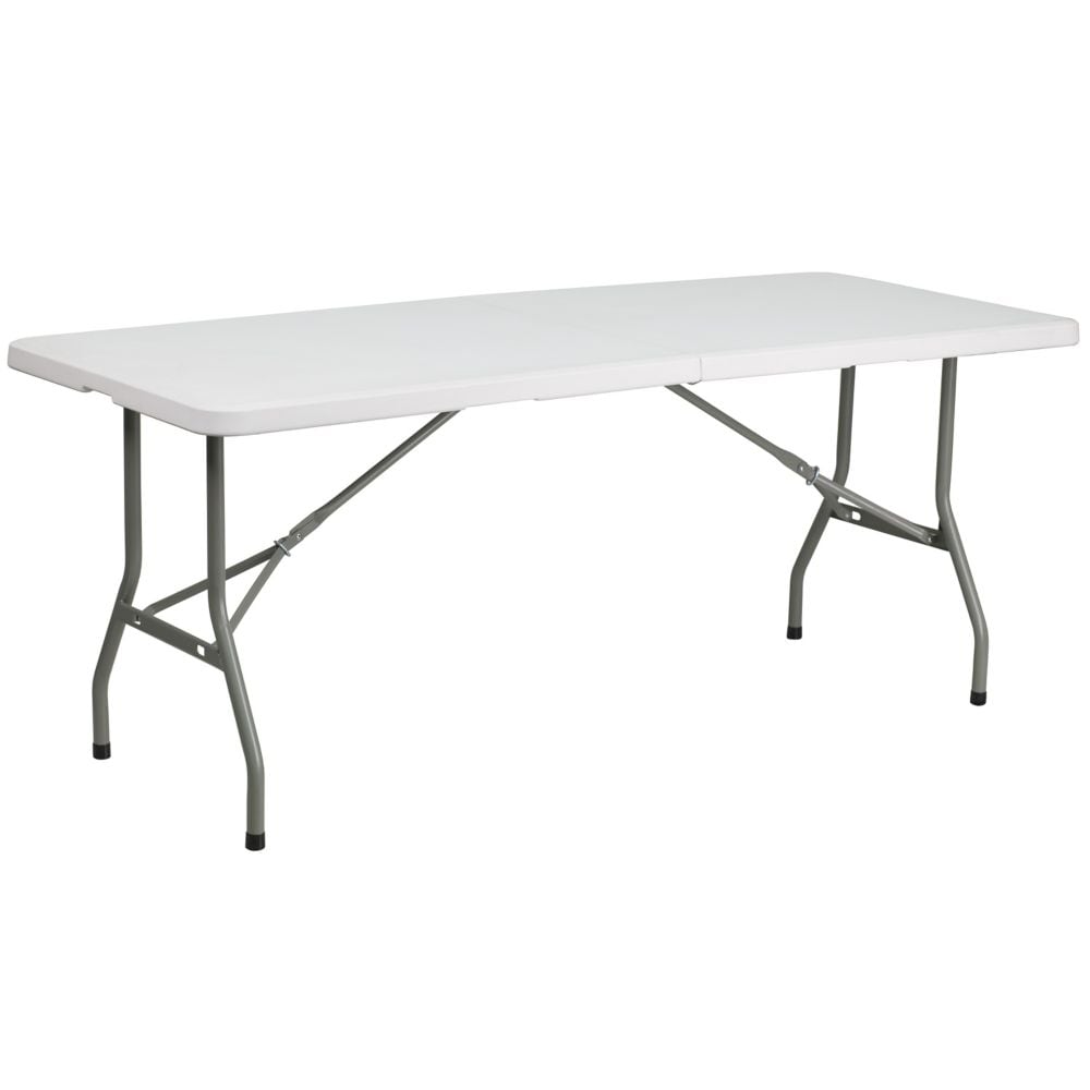 30x72 White Plastic Fold Table