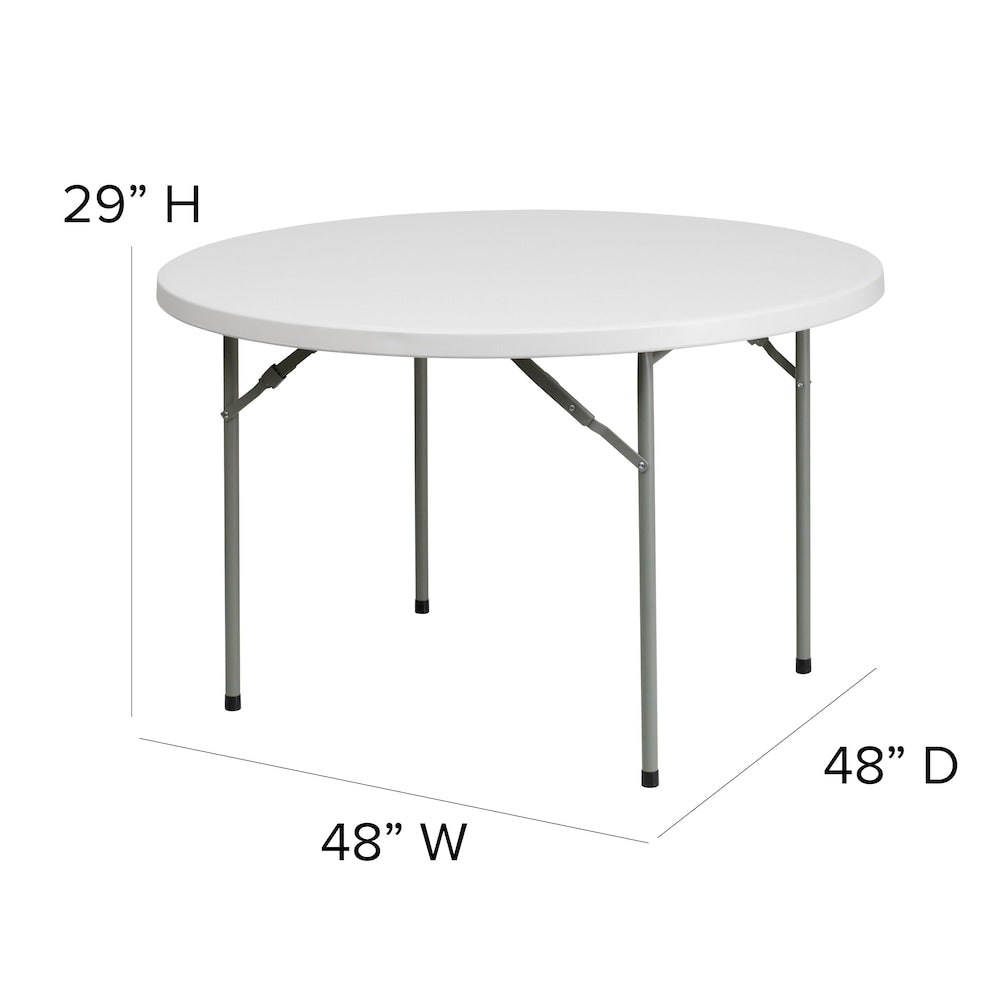 Table pliante en plastique blanc 48RD