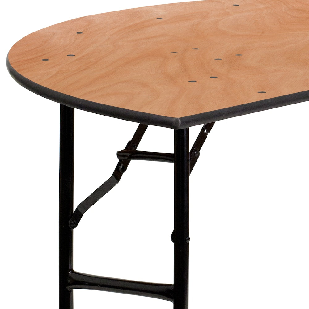 60HLF-RD Wood Fold Table