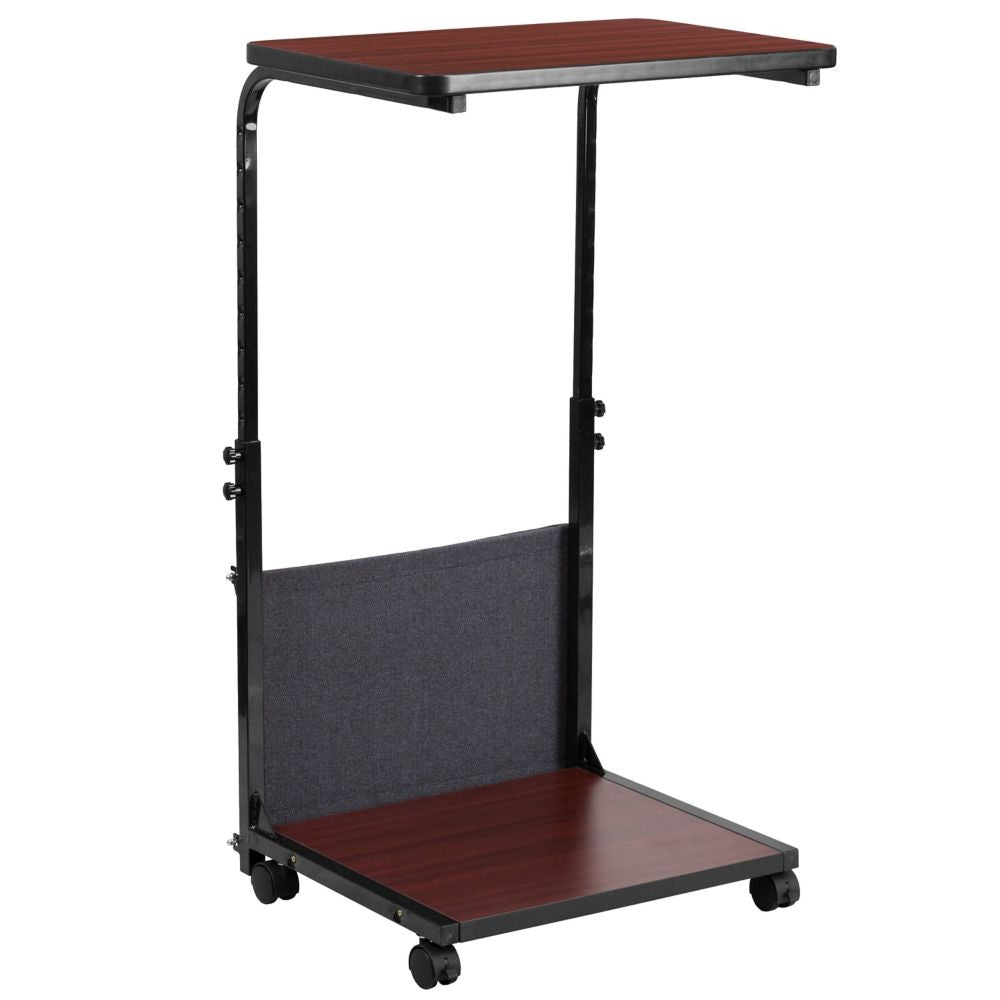 Bureau assis-debout en acajou