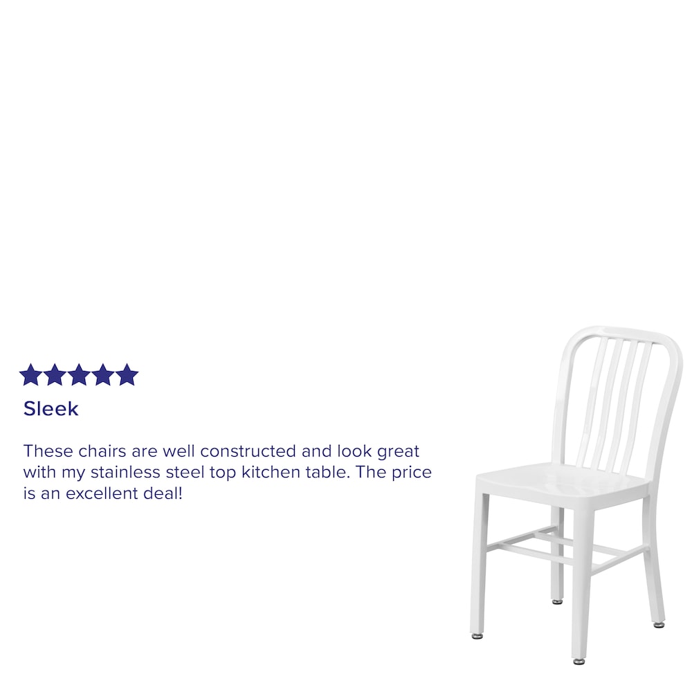 Chaise d'intérieur et d'extérieur blanche