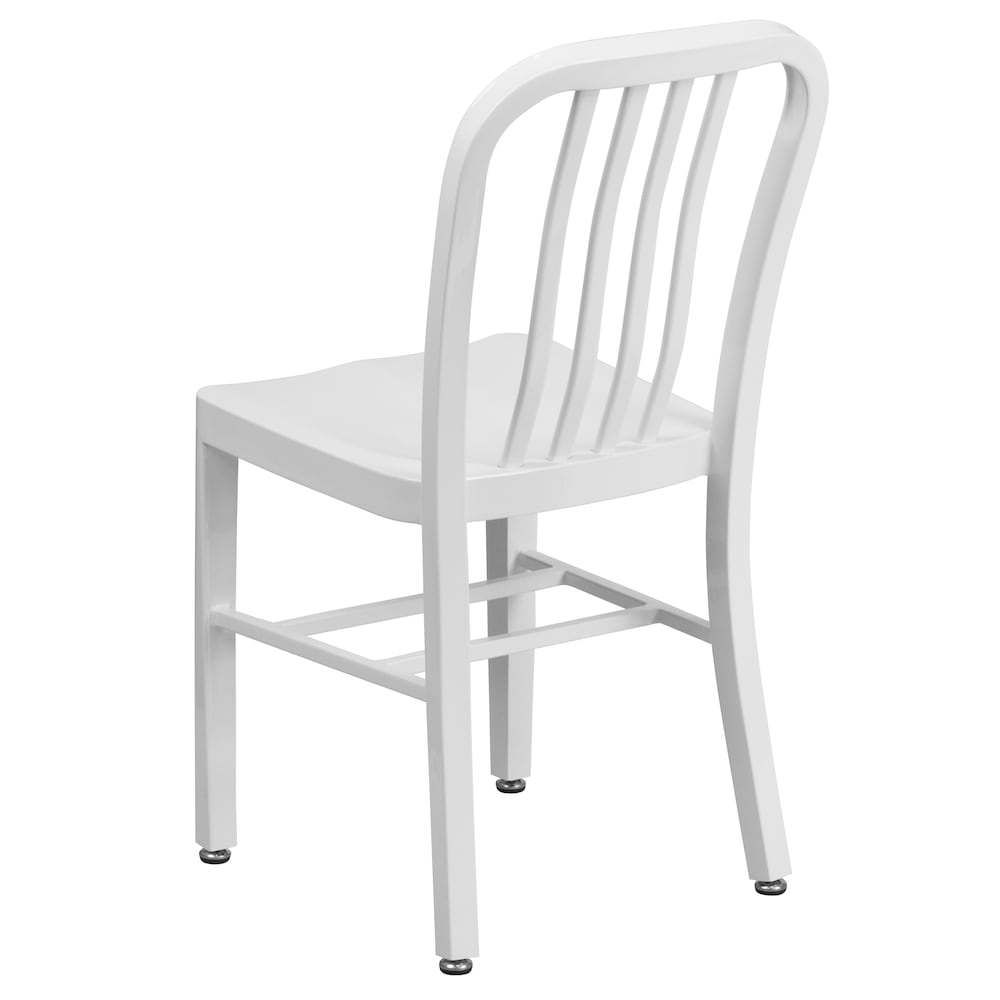 Chaise d'intérieur et d'extérieur blanche