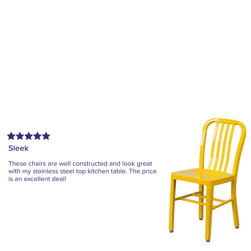 Chaise d'intérieur et d'extérieur jaune