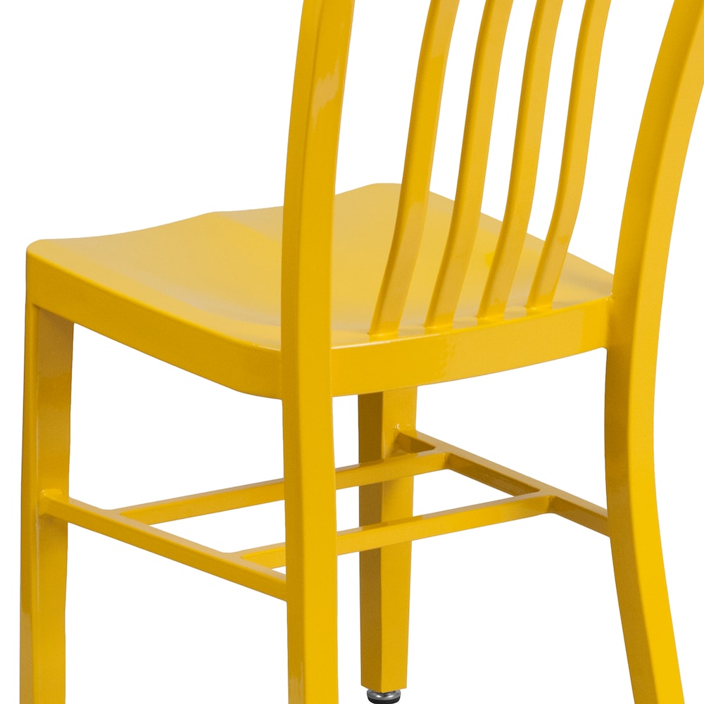 Chaise d'intérieur et d'extérieur jaune