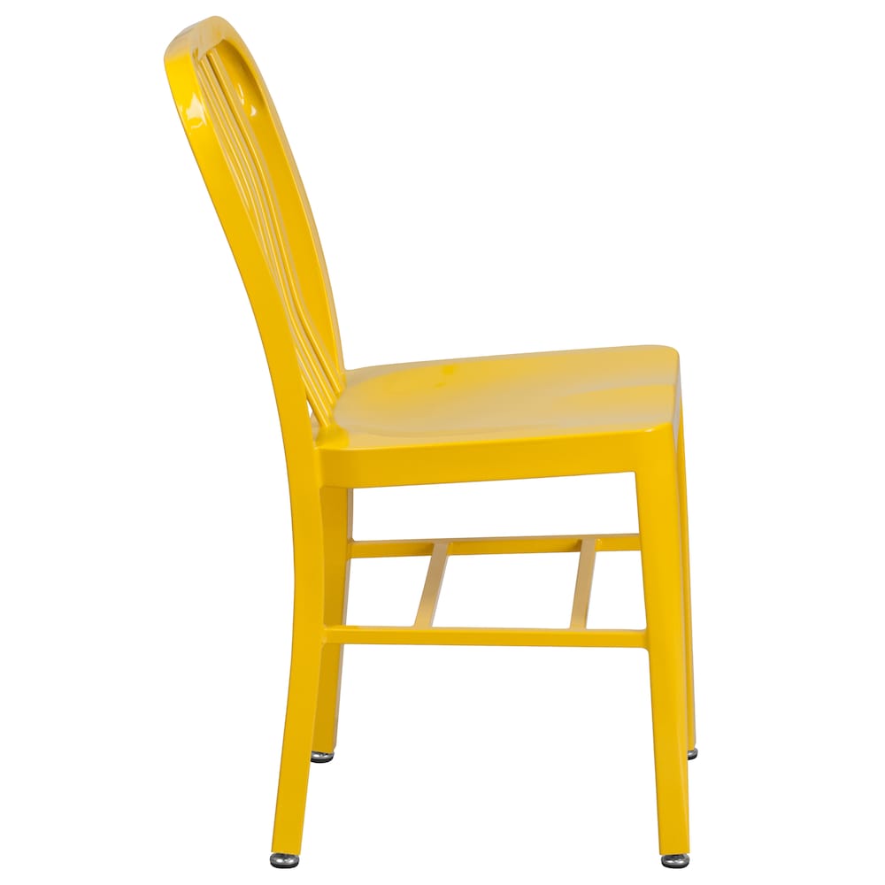 Chaise d'intérieur et d'extérieur jaune