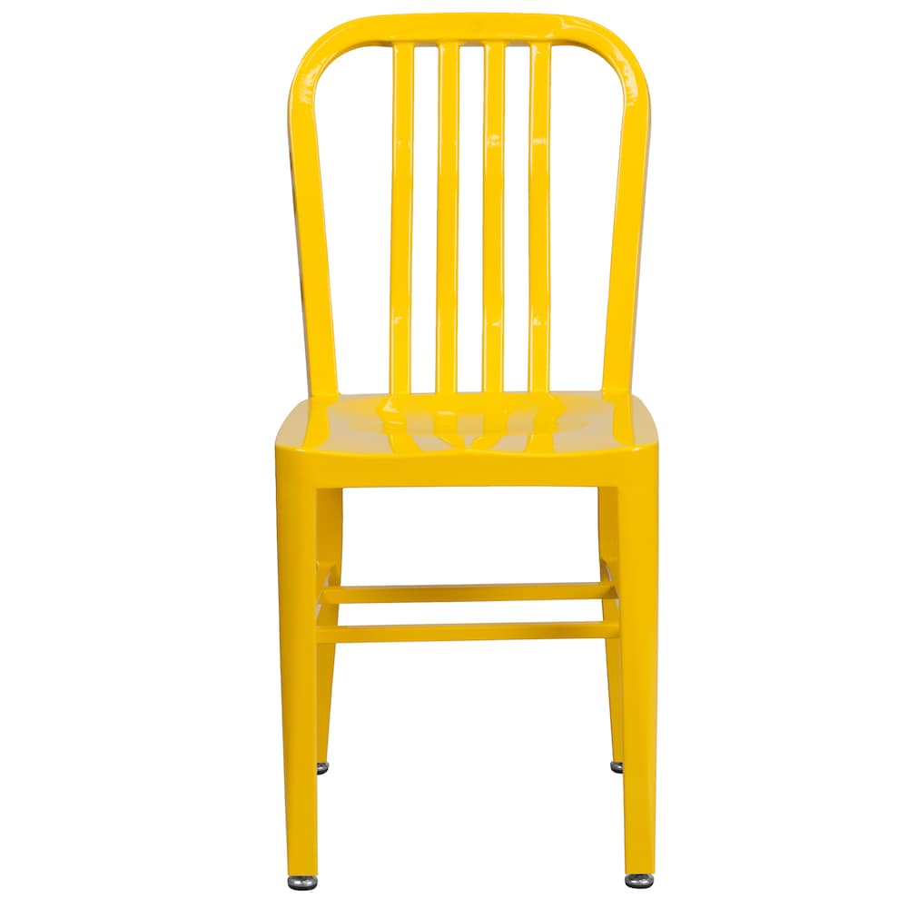 Chaise d'intérieur et d'extérieur jaune