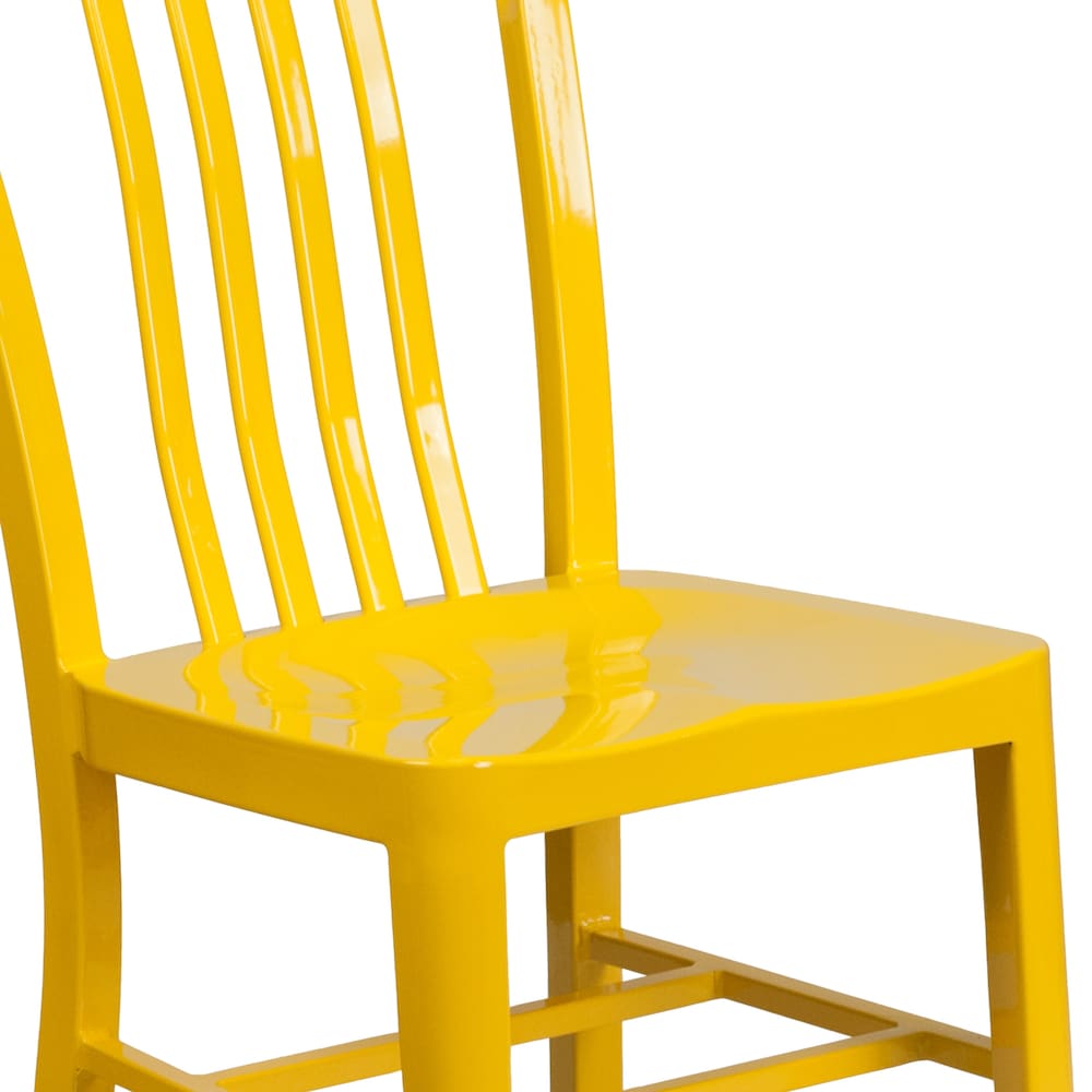 Chaise d'intérieur et d'extérieur jaune
