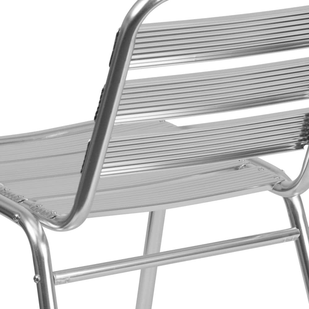 Aluminum Slat Back Chair