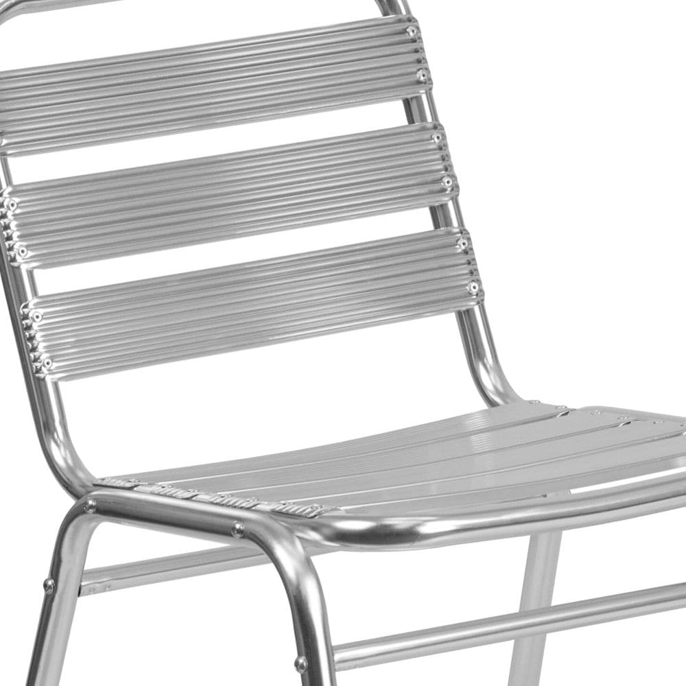 Aluminum Slat Back Chair