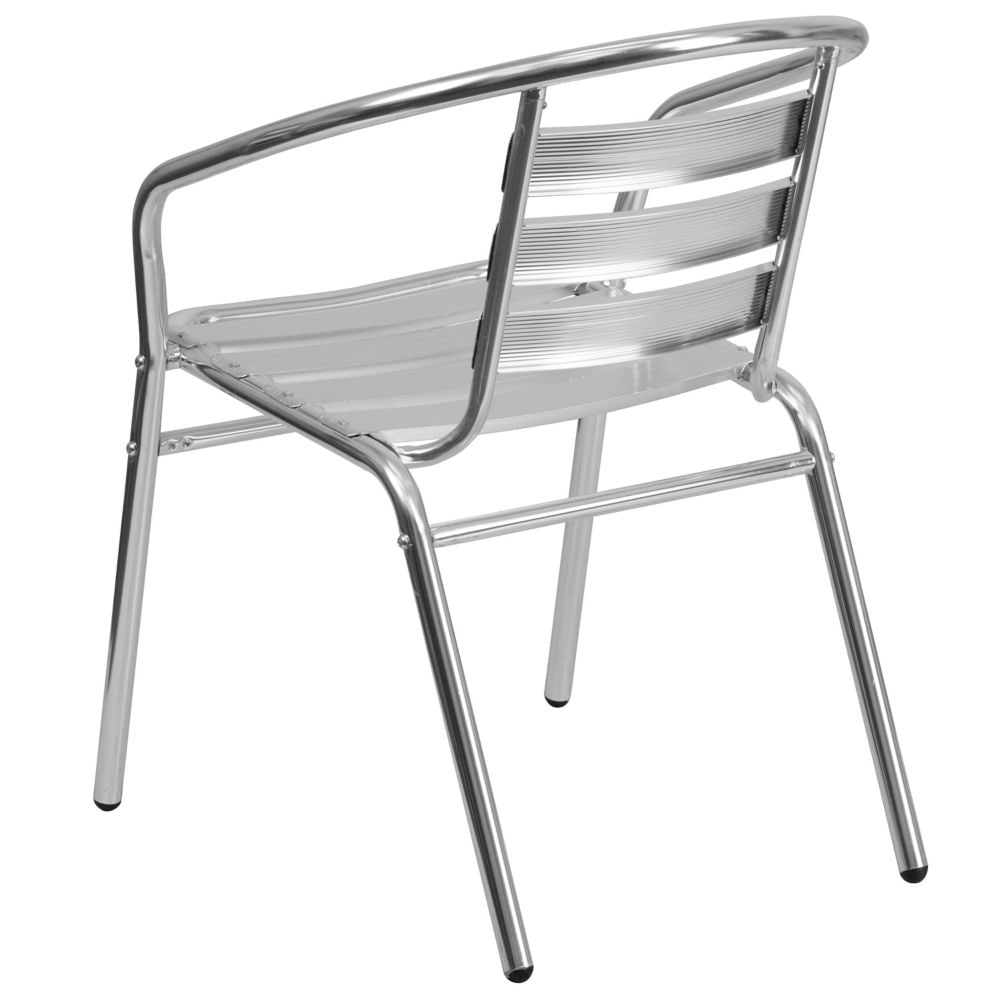Aluminum Slat Back Chair