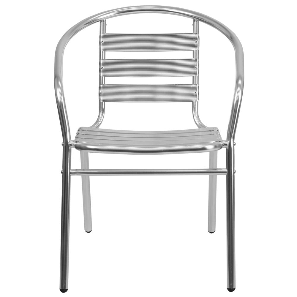 Aluminum Slat Back Chair
