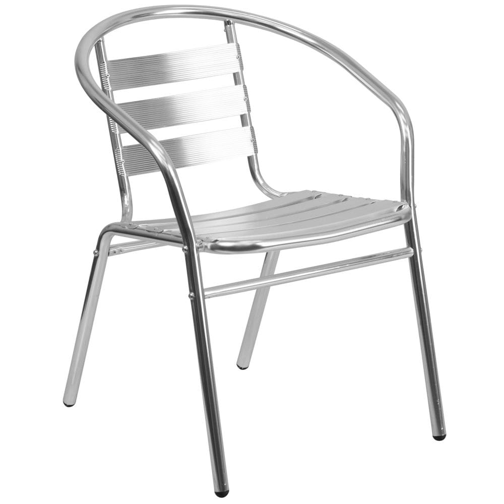 Aluminum Slat Back Chair
