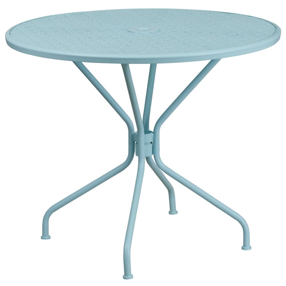 35.25RD Sky Blue Patio Table