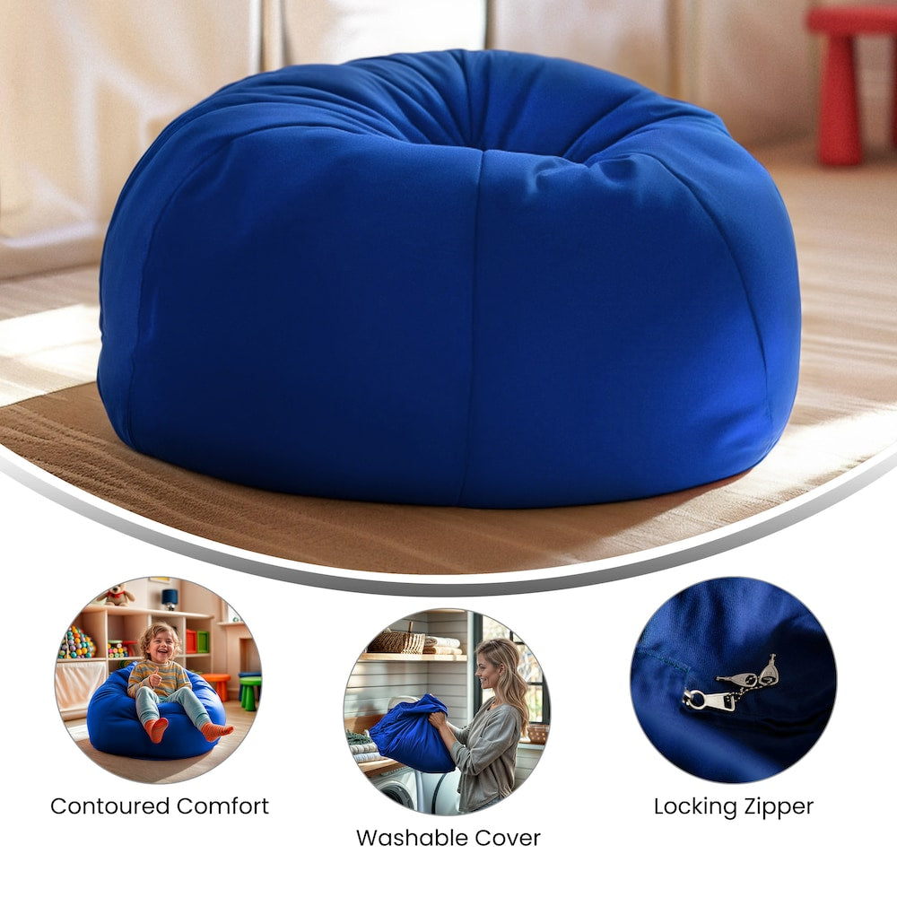 Royal Blue Bean Bag Chair