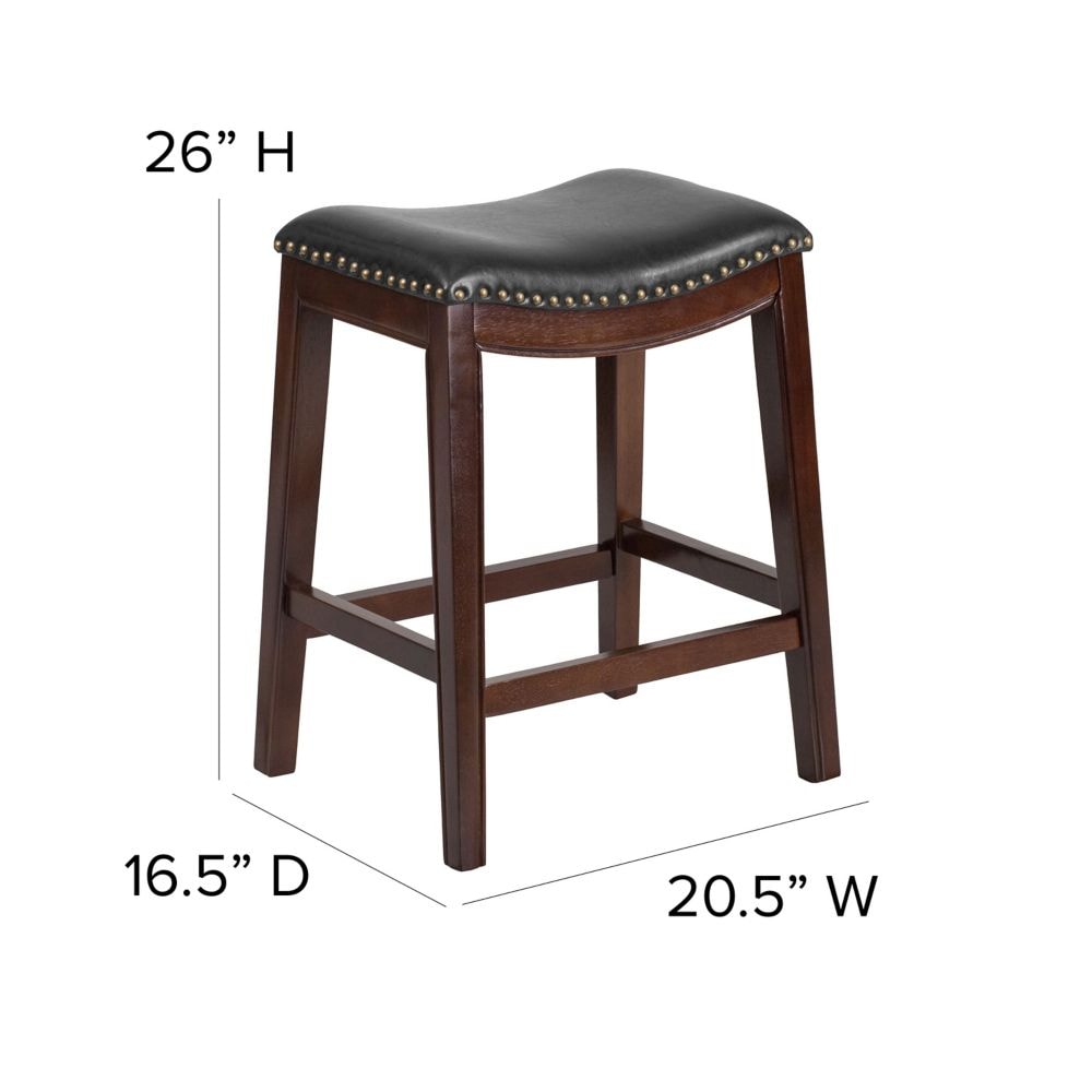 26" No Back Cappuccino Stool