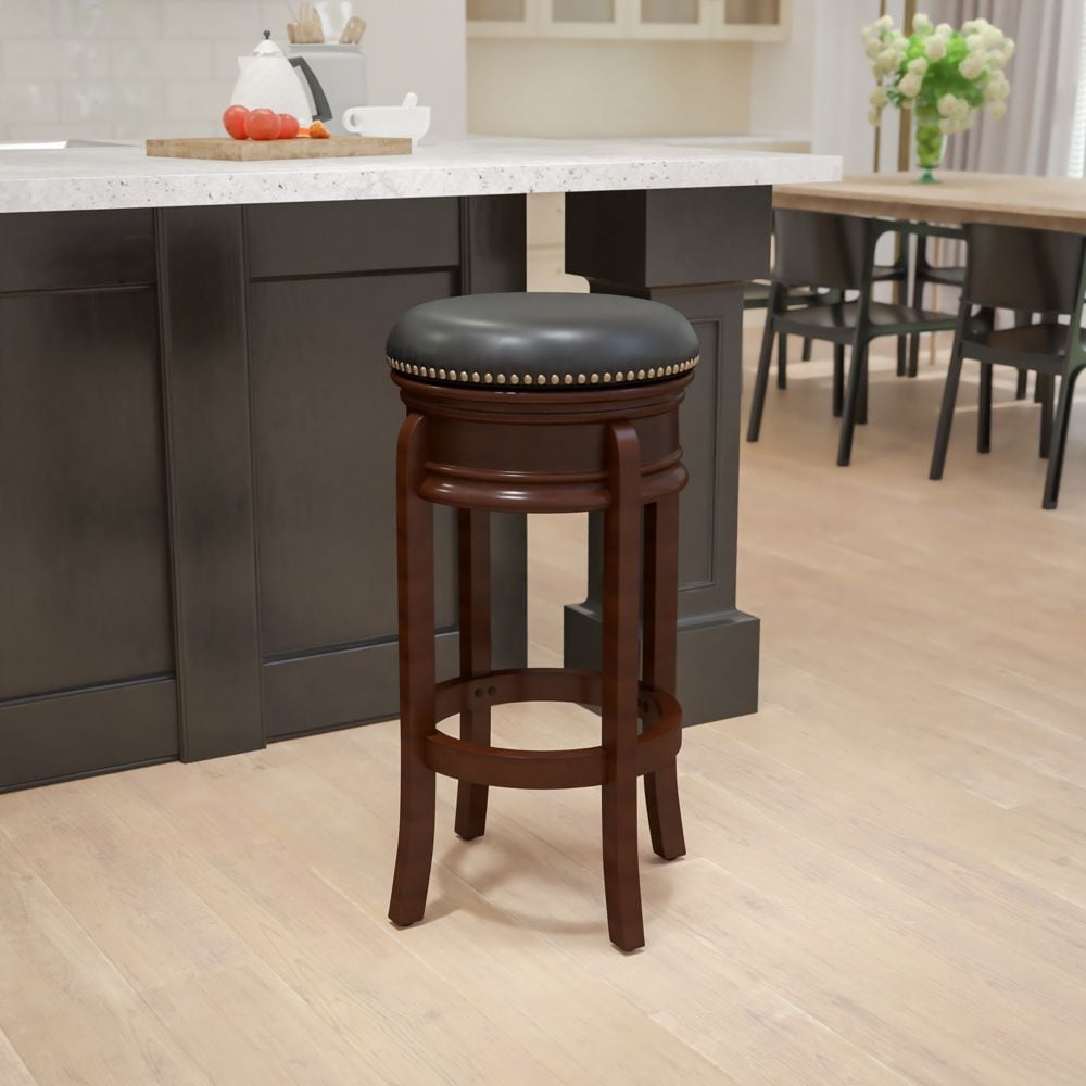 29" No Back Cappuccino Stool