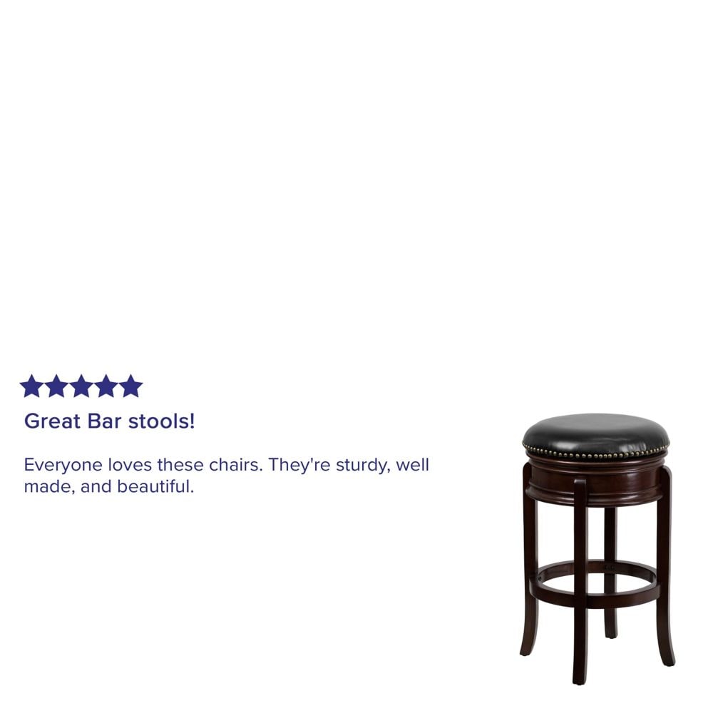 29" No Back Cappuccino Stool