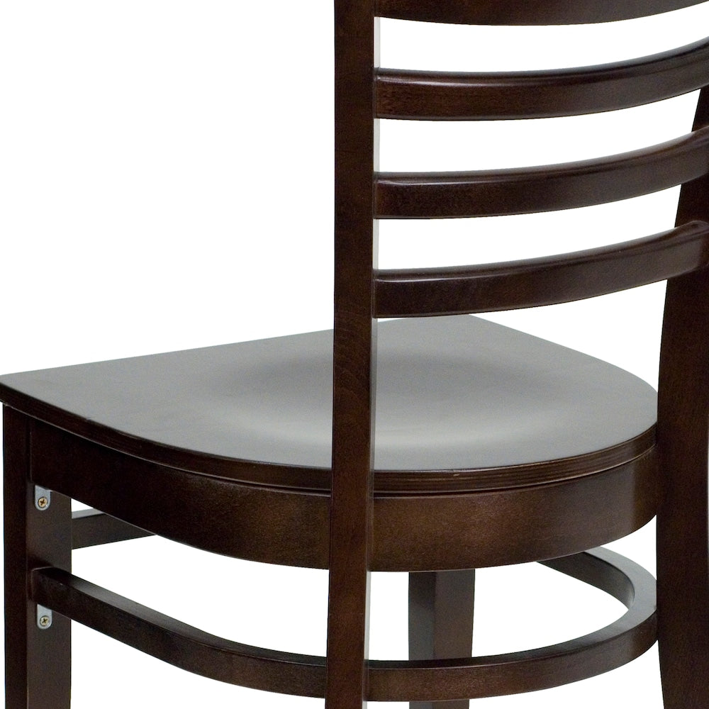 Chaise de salle à manger en bois de noyer