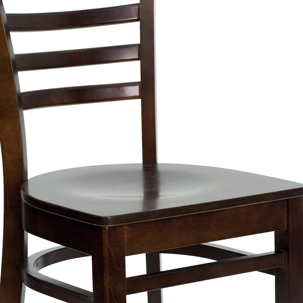 Chaise de salle à manger en bois de noyer