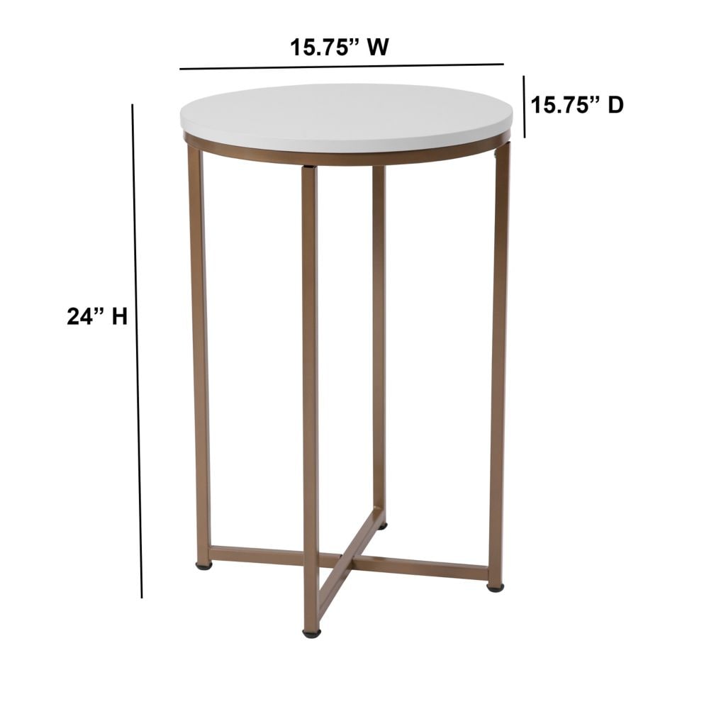 Table d'appoint blanche