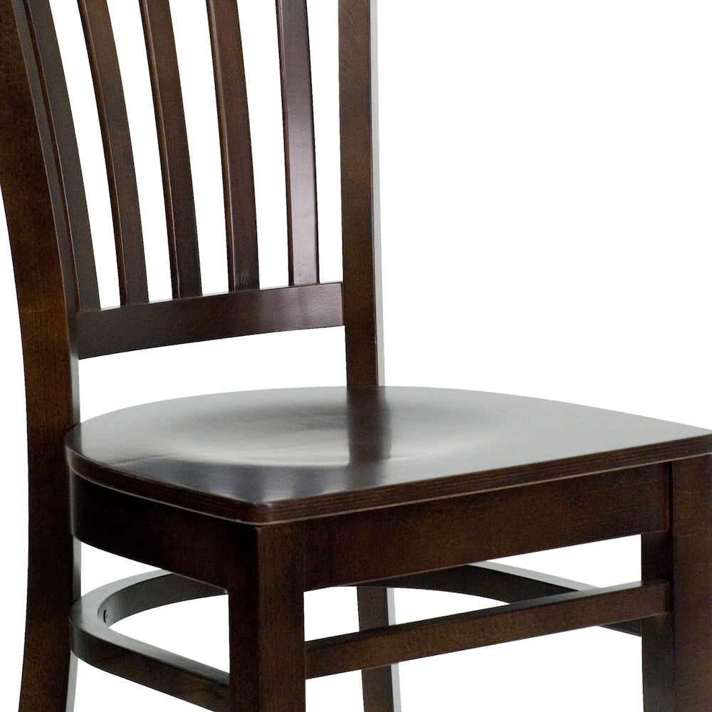 Chaise de salle à manger en bois de noyer