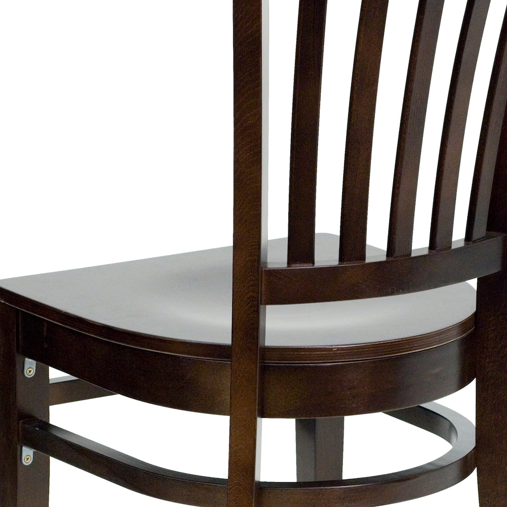 Chaise de salle à manger en bois de noyer