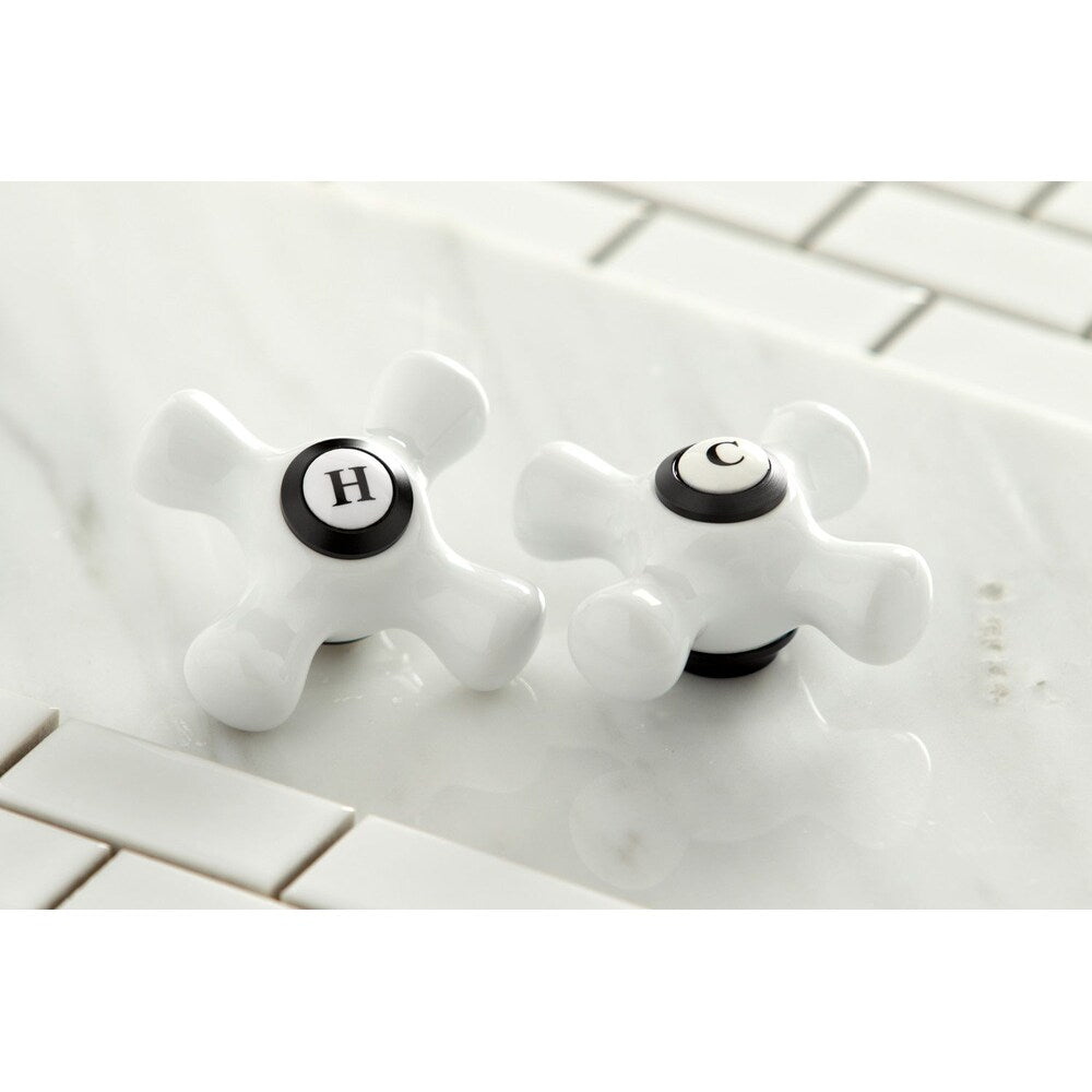 Heritage Single Hole 2-Handle Bathroom Faucet in Matte Black