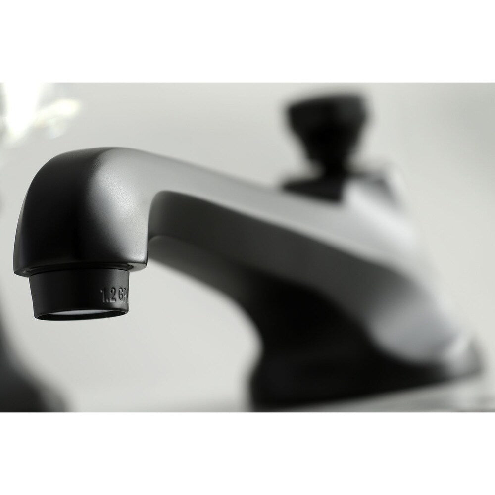 Metropolitan Cross 8 in. Widespread 2-Handle Bathroom Faucet in Matte Black
